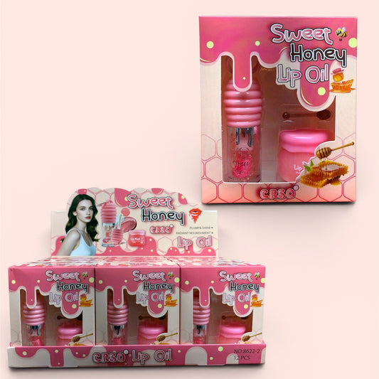 CRSO SWEET HONEY LIP OIL 12 PCS DISPLAY NO.8622-2