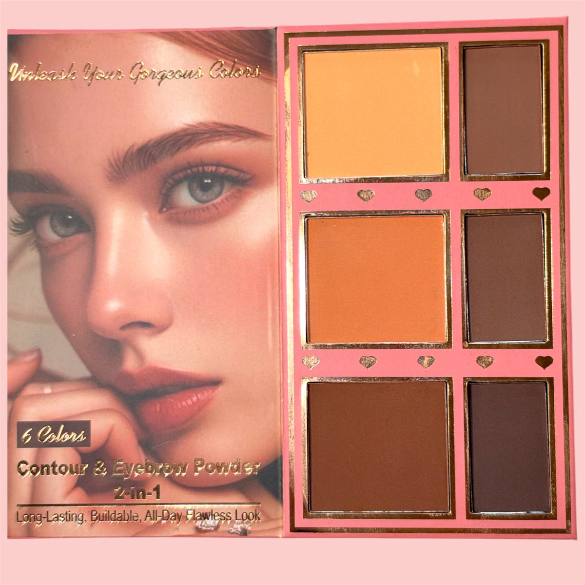 YILEYB ARTISTIC MAKEUP KIT EYESHADOW+HIGHLIGHTER+BLUSH+CONTOUR+POWDER+EYEBROW YL-230