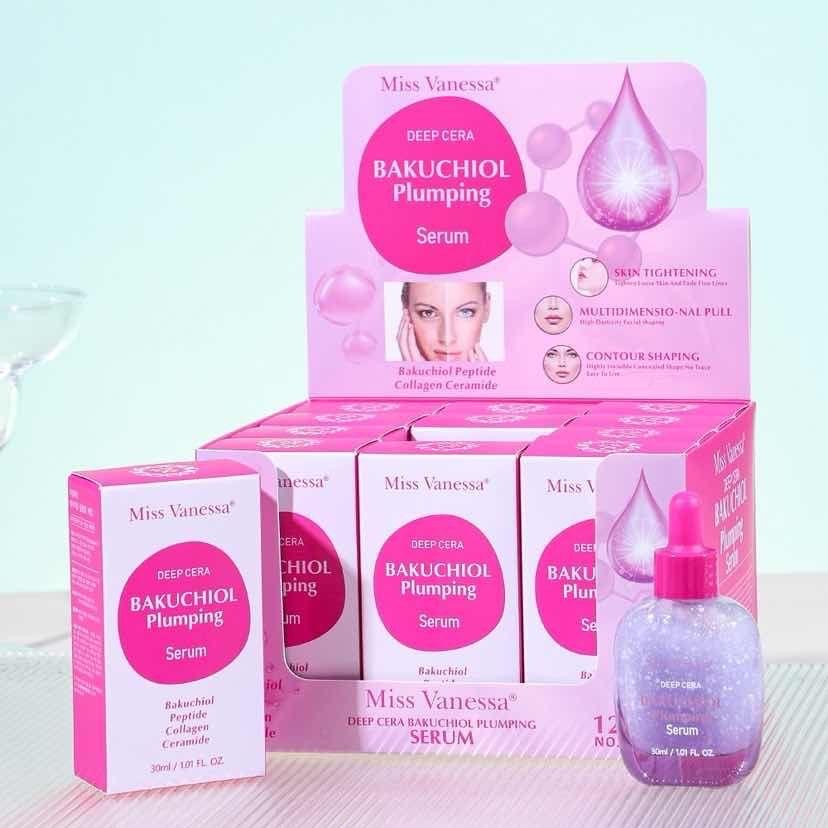 MISS VANESSA DEEP CERA BAKUCHIOL PLUMPING SERUM 12 PCS DISPLAY
