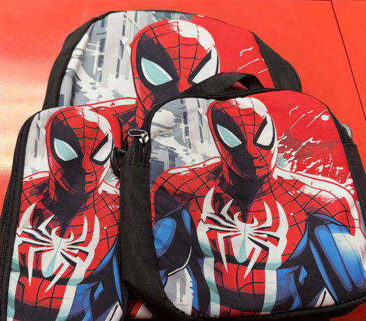 SPIDER-MAN BACKPACK, LUNCH BAG, & MINI BAG 1 PC