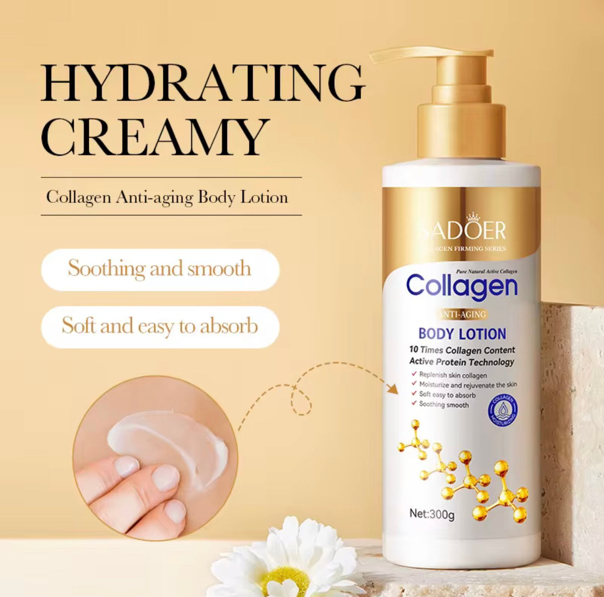SADOER COLLAGEN ANTI AGING BODY LOTION 2 PCS