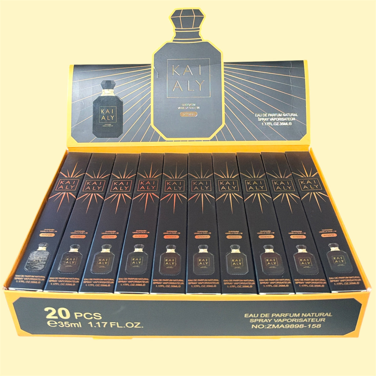 KAIALY OUDGASM VANILLA OUD | 36 INTENSE TRAVEL SIZE PERFUME 20 PCS 1.17FL OZ/35ML ZMA9898-158