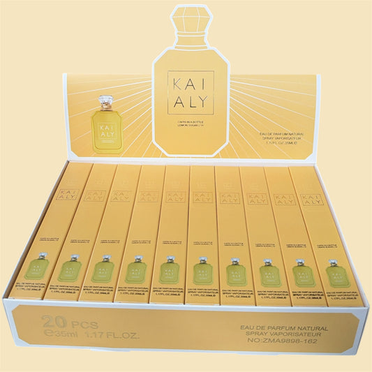 KAIALY CAPRI IN A BOTTLE LEMON SUGAR | 14 TRAVEL SIZE PERFUME 20 PCS 1.17FL OZ/35ML DISPLAY ZMA 9898-162