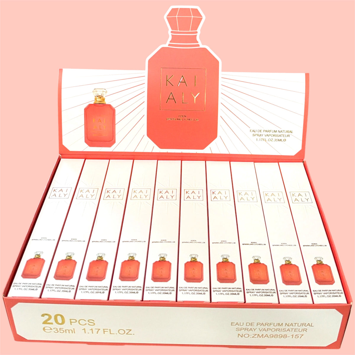 KAIALY EDEN SPARKLING LYCHEE TRAVEL SIZE PERFUME 20 PCS 1.17FL OZ/35ML ZMA9898-157