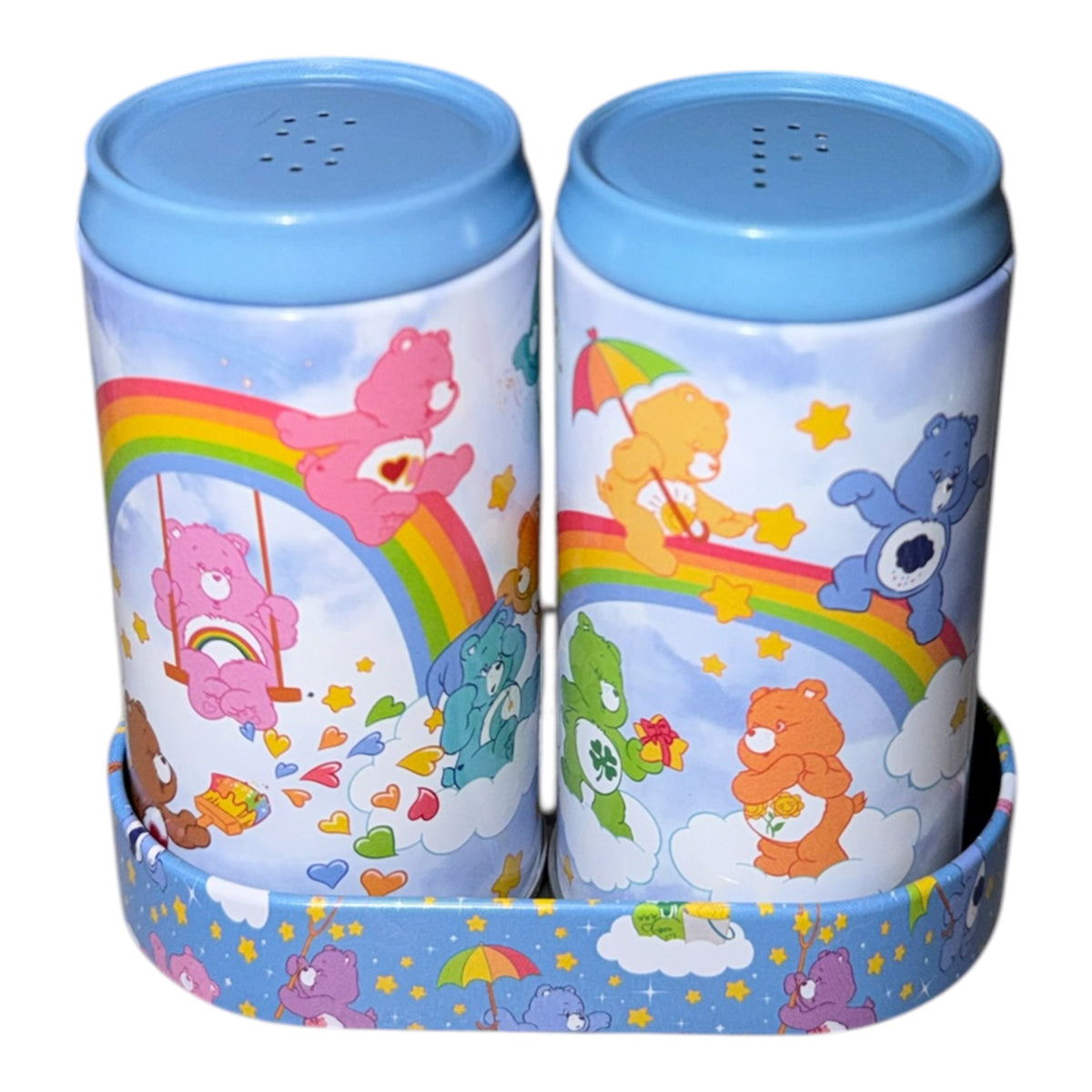 CARE BEARS SALT & PEPPER SET WITH HOLDER