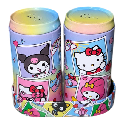 SANRIO SALT & PEPPER SET WITH HOLDER