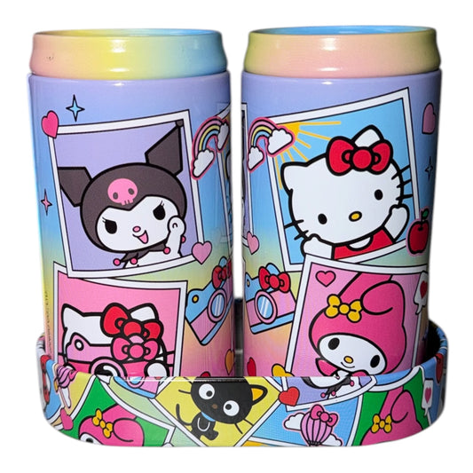 SANRIO SALT & PEPPER SET WITH HOLDER