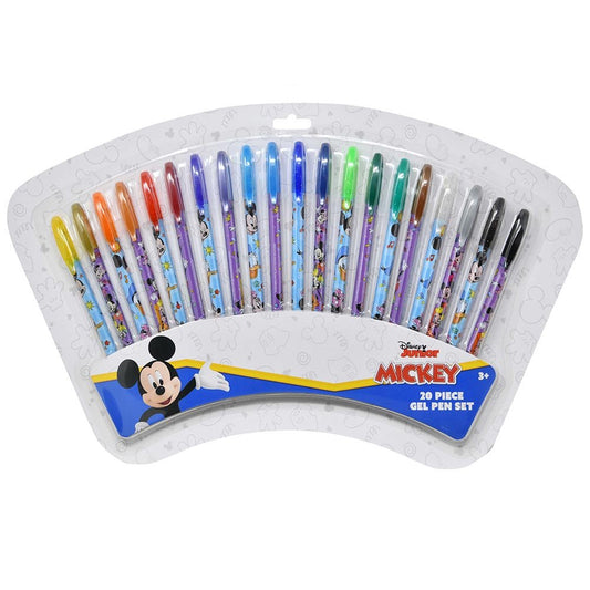 DISNEY JUNIOR MICKEY  20 PIECE GEL PEN SET