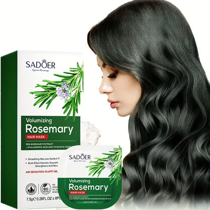 SADOER VOLUMIZING ROSEMARY HAIR MASK 8 PACK