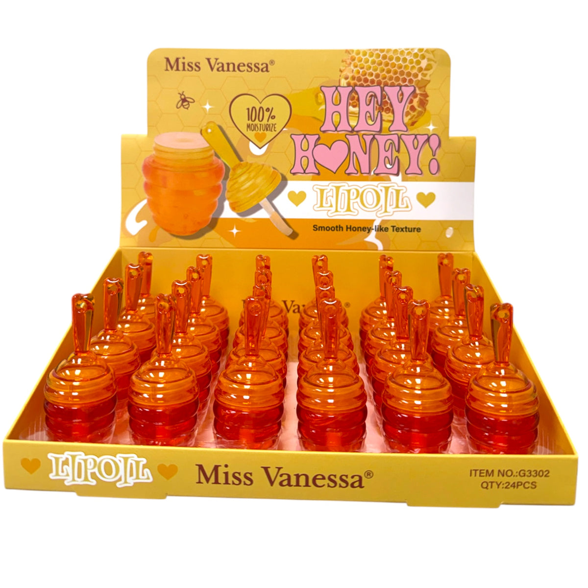 MISS VANESSA HEY HONEY LIPOIL 24PCS