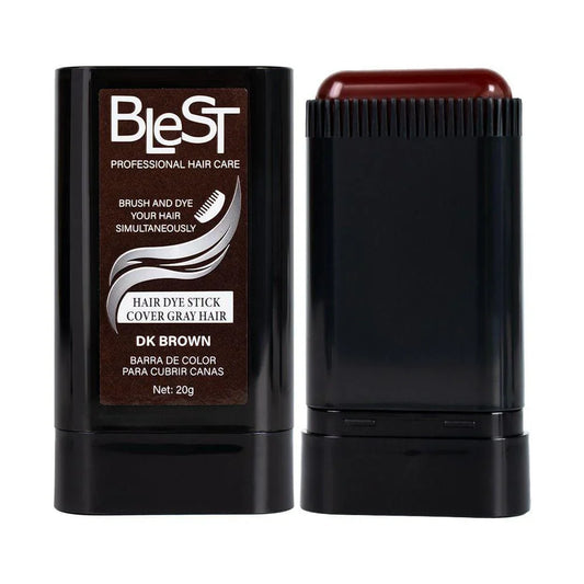 BLEST DARK BROWN HAIR DYE STICK COVER GRAY HAIR 3PCS