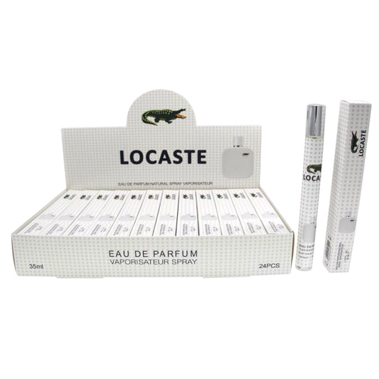 GATER WHITE TRAVEL SIZE PERFUME 24 PCS DISPLAY B100-02