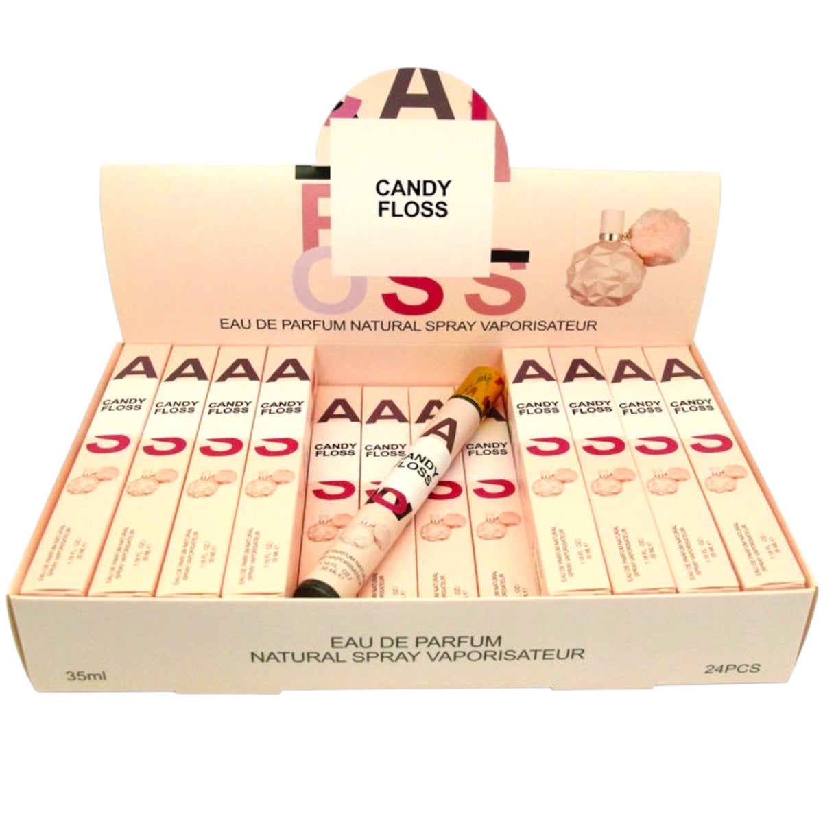 CANDY FLOSS  TRAVEL SIZE PERFUME 24 PCS DISPLAY B100-45