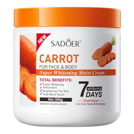 SADOER CARROT FOR FACE & BODY SUPER WHITENING MOIST CREAM 2PCS