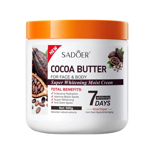 SADOER COCOA BUTTER FOR FACE & BODY SUPER WHITENING MOIST CREAM 2PCS