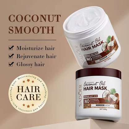 SADOER COCONUT OIL HAIR MASK 2PCS