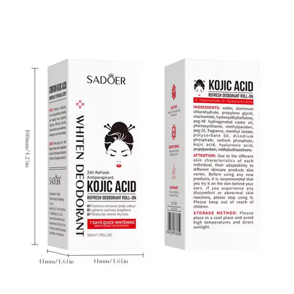 SADOER KOJIC ACID WHITEN DEODORANT 3 PCS