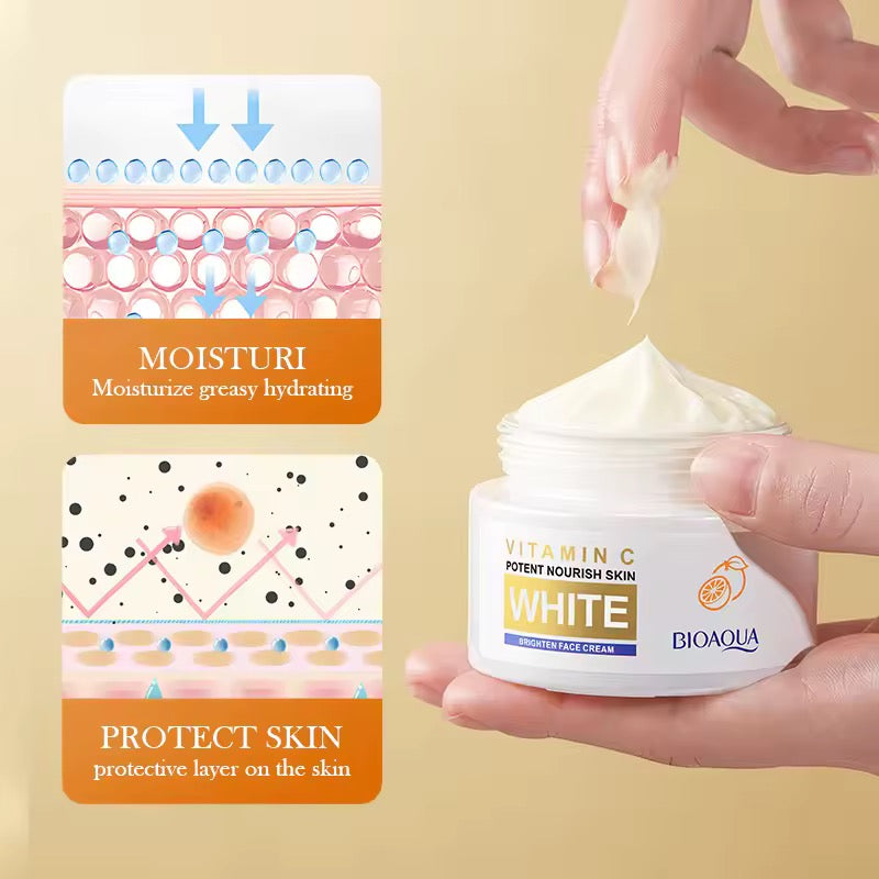 BIOAQUA VITAMIN C BRIGHTEN FACE CREAM 3 PCS