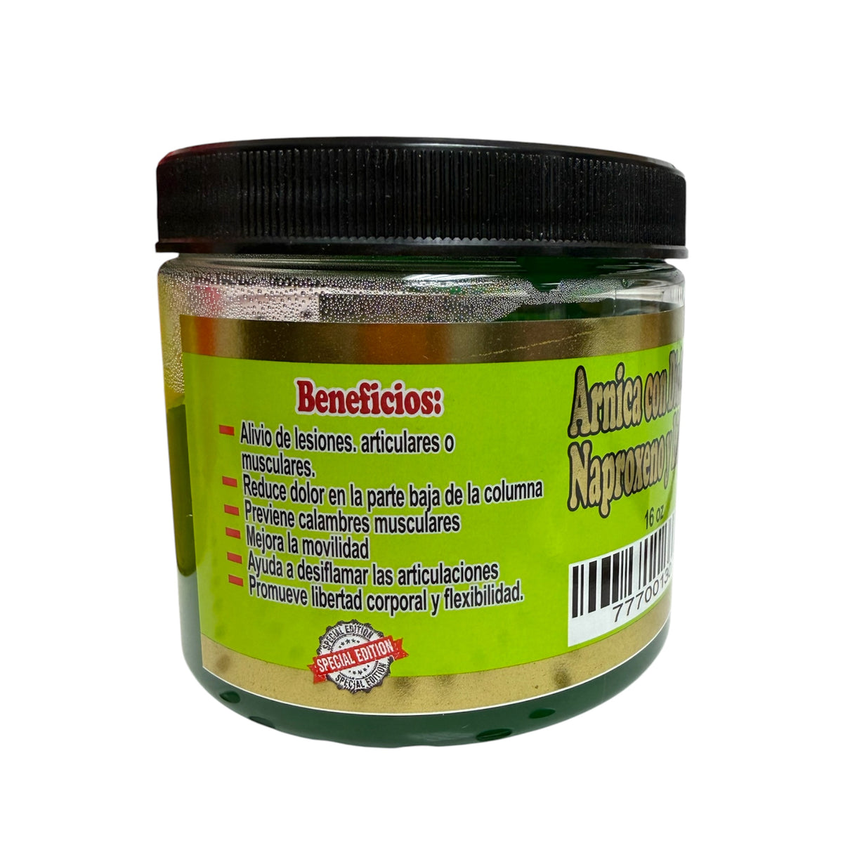 POMADA ARNICA CON DICLOFENACO NAPROXENO Y LIDOCAINA 16OZ 2 PCS