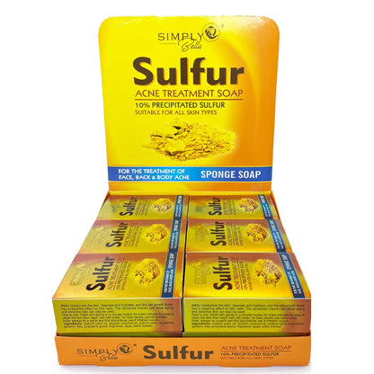 SIMPLY BELLA SULFUR ACNE TREATMENT SOAP 12PCS