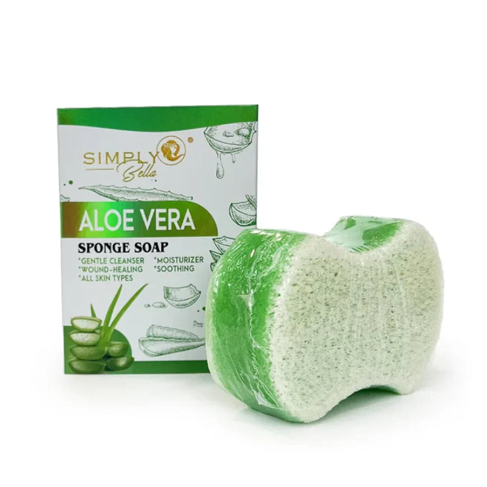 SIMPLY BELLA ALOE VERA SPONGE SOAP 12PCS