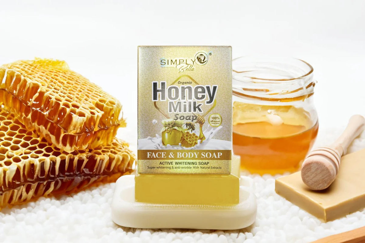 SIMPLY BELLA ORGANIC HONEY MILK SOAP 12PCS