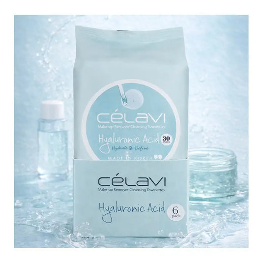 CELAVI MAKE-UP REMOVER CLEANSING TOWELETTES HYALURONIC ACID 6PACK