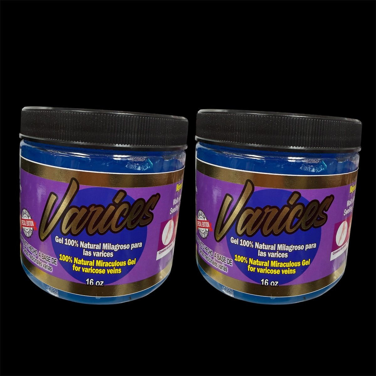 VARICES NATURAL GEL FOR VARICOSE VEINS SPECIAL EDITION 2 PCS
