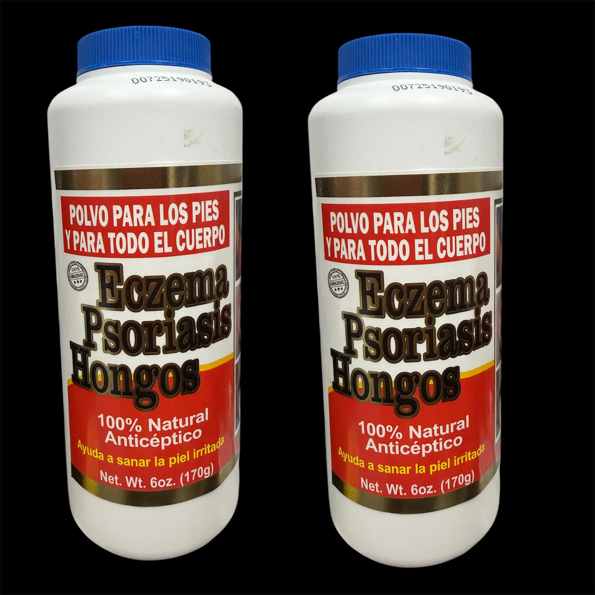 POWDER FOR LEGS AND FOR WHOLE BODY ECZEMA PSORIASIS HONGOS 2 PCS