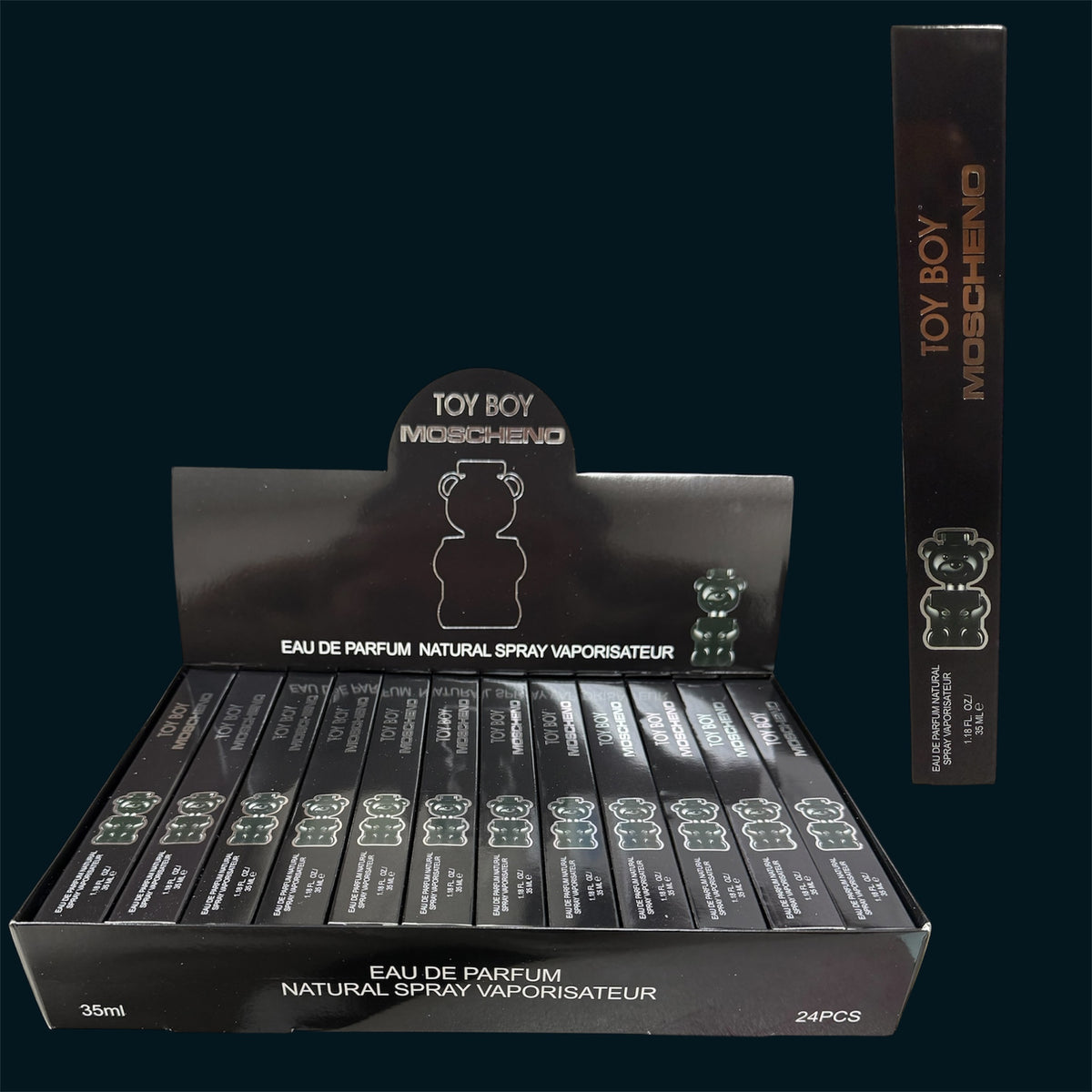 TOY BOY MOSCHENO NATURAL SPRAY VAPORISATEUR 24 PCS DISPLAY B100-78