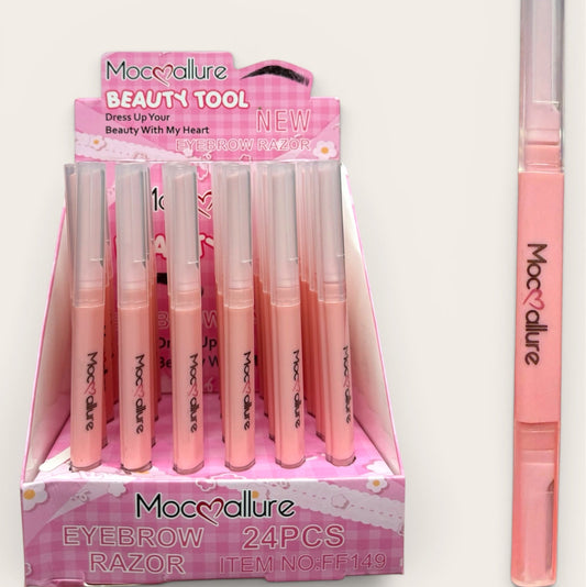 MOC❤️ALLURE EYEBROW RAZOR BEAUTY TOOL 24 PCS DISPLAY NO.FF149