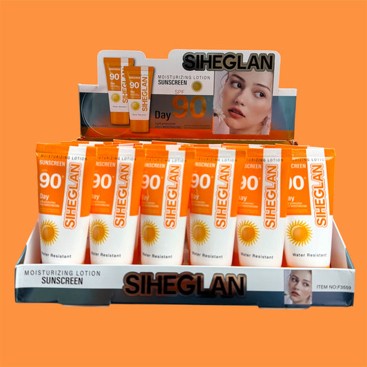 SIHEGLAN WATER RESISTANT MOISTURIZING SUNSCREEN 24 PCS DISPLAY NO.F3559