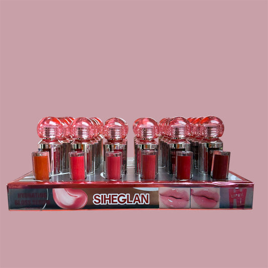 SIHEGLAN BEAUTY LIP OIL 24 PCS DISPLAY L-0390