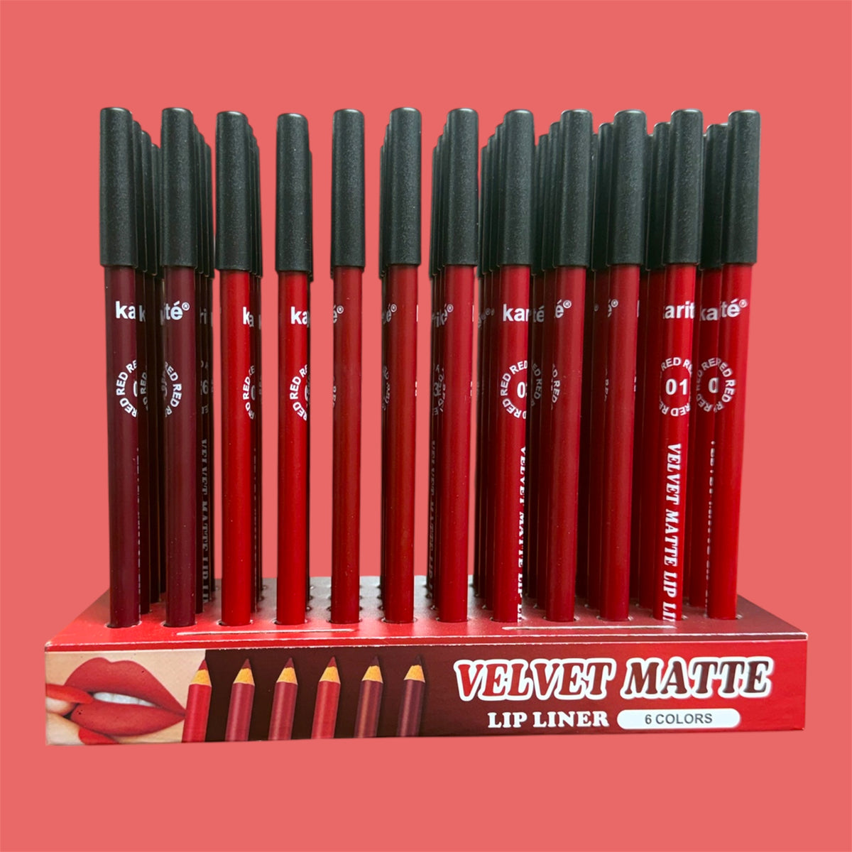 KARITE VELVET MATTE LIP LINER 48 PCS DISPLAY NO.2776-47A