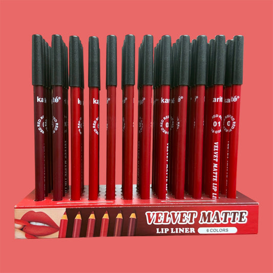 KARITE VELVET MATTE LIP LINER 48 PCS DISPLAY NO.2776-47A