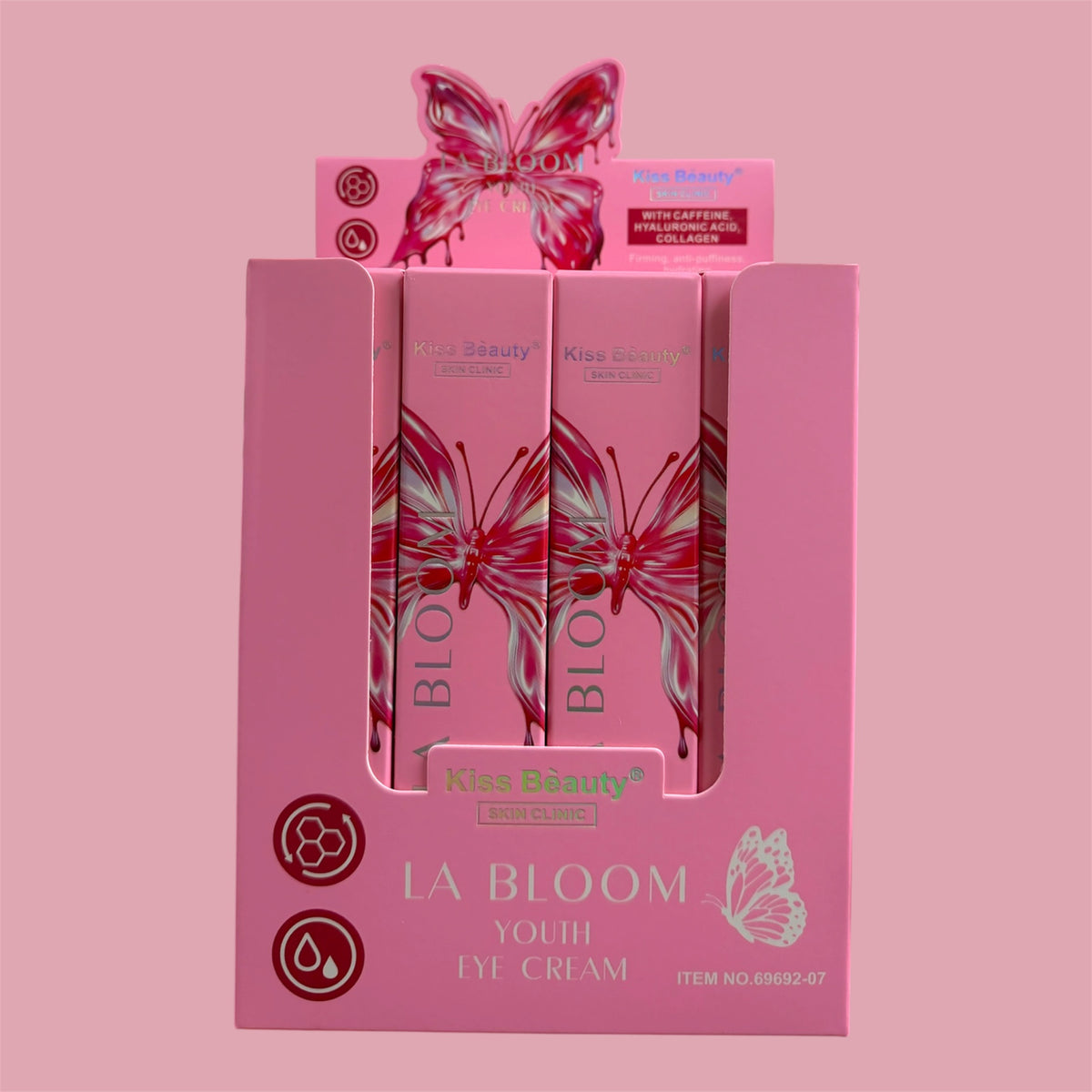 KISS BEAUTY LA BLOOM YOUTH EYE CREAM 12 PCS DISPLAY
