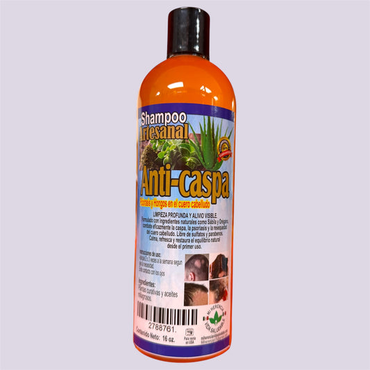 SHAMPOO ARTESANAL ANTI-CASPA/ANTI-DANDRUFF SHAMPOO 2 PCS