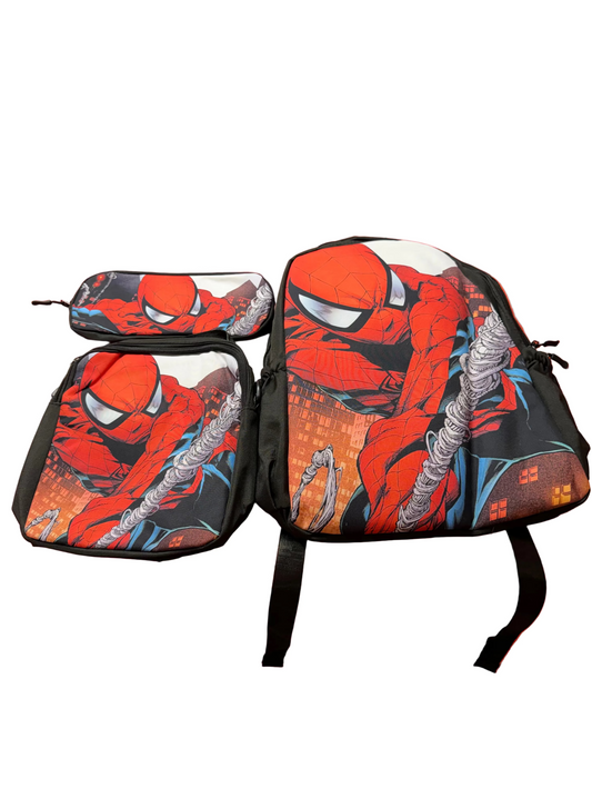 SPIDER-MAN BACKPACK WITH LUNCH BAG & MINI BAG 1 PC