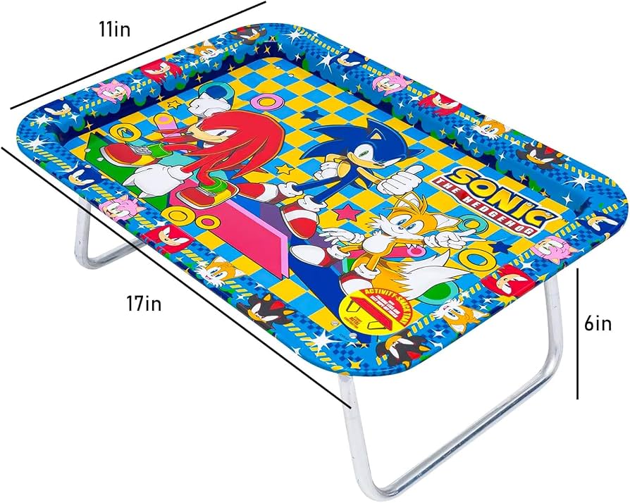 SONIC THE HEDGEHOG ACTIVITY - SNACK TRAY WITH LEGS 1 PC