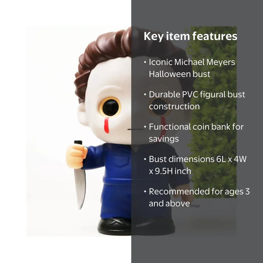 HALLOWEEN - MICHAEL MYERS PVC FIGURAL MONEY BANK