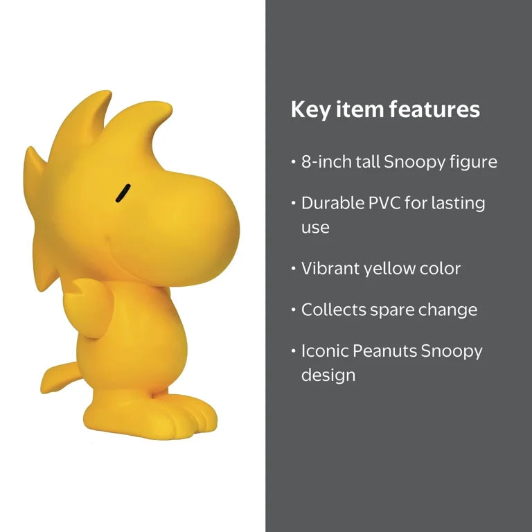 SNOOPY - YELLOW BIRD PVC MONEY BANK
