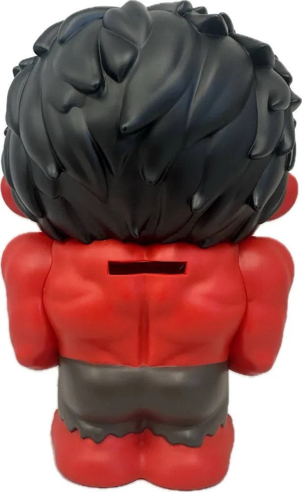 RED HULK PVC FIGURAL MONEY BANK