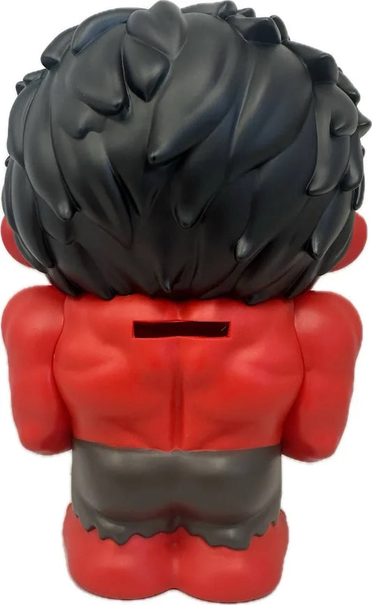 RED HULK PVC FIGURAL MONEY BANK