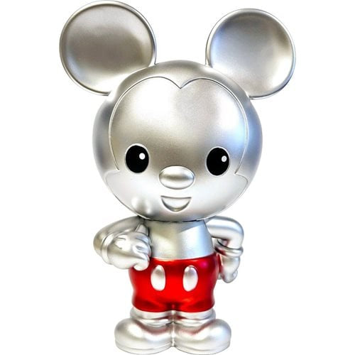 SILVER MOUSE PVC FIGURAL MONEY BANK