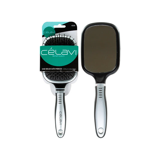 CELAVI HAIR BRUSH WITH MIRROR 1 PC