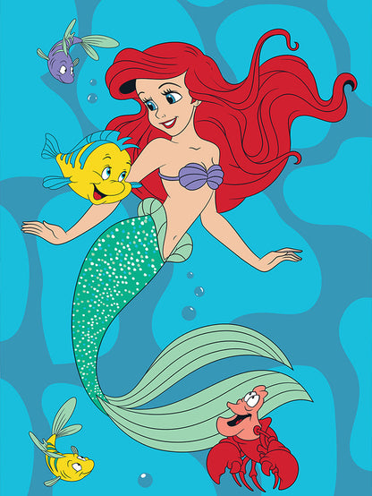 THE LITTLE MERMAID TWIN/FULL RACHELLE BLANKET