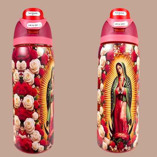 (#30) GUADALUPE WATER CANISTER WITH BUILT IN STRAW 32 OZ./945 ML 1 PC