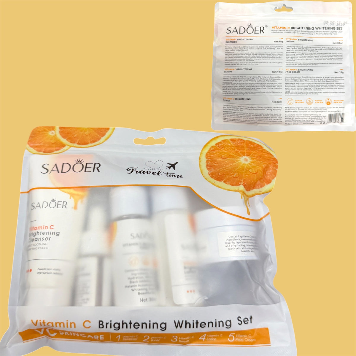SADOER VITAMIN C BRIGHTENING WHITENING SET 1 PC