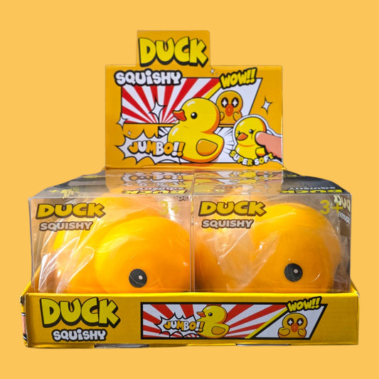 JUMBO SQUISHY DUCK 4 PCS DISPLAY