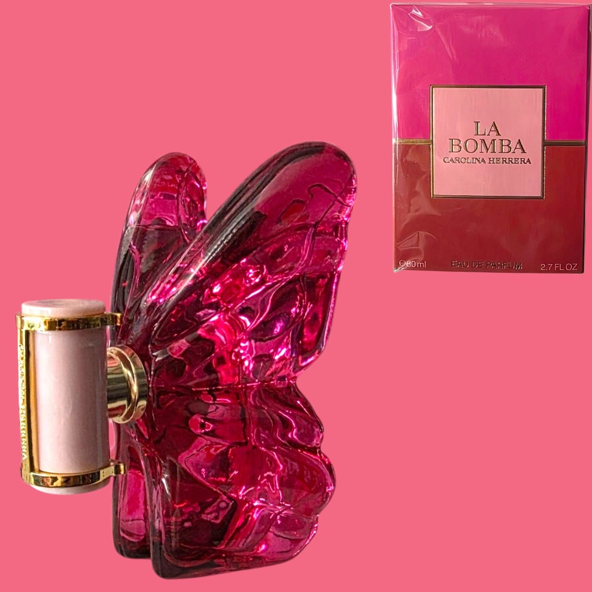 PINK BUTTERFLY SHAPED PERFUME 1 PC, 80 ML